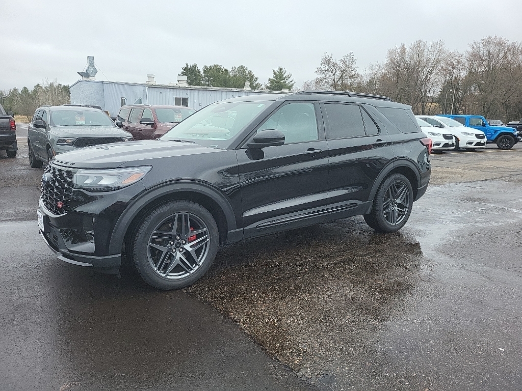 Agate Black Metallic 2025 Ford Explorer ST AWD SUV / Crossover All-Wheel Drive Automatic