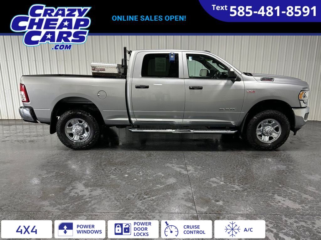 Silver 2022 RAM 2500 Tradesman Crew Cab 4WD Pickup Truck Four-Wheel Drive 8-Speed Automatic