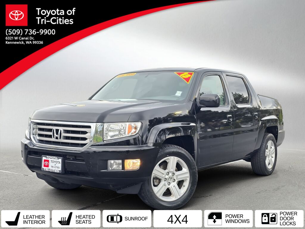 Crystal Black Pearl 2013 Honda Ridgeline RTL Pickup Truck Four-Wheel Drive 5-Speed Automatic