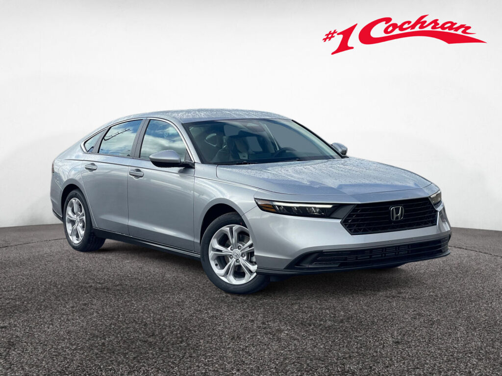 Solar Silver Metallic 2026 Honda Accord LX FWD Sedan Front-Wheel Drive Continuously Variable Transmission