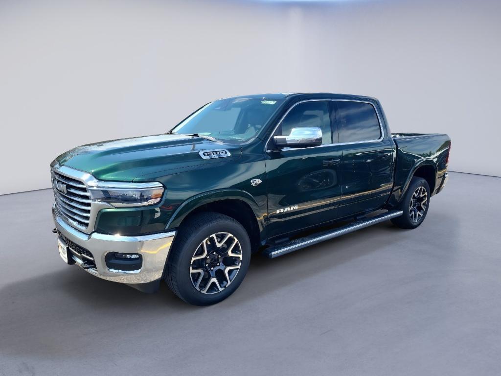 Serrano Green Metallic 2026 RAM 1500 Laramie Crew Cab 4WD Pickup Truck Four-Wheel Drive 8-Speed Automatic