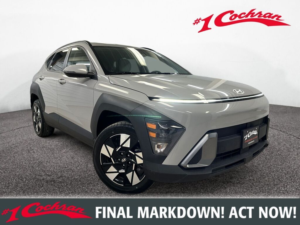 Cyber Gray Metallic 2024 Hyundai Kona SEL AWD SUV / Crossover All-Wheel Drive Continuously Variable Transmission