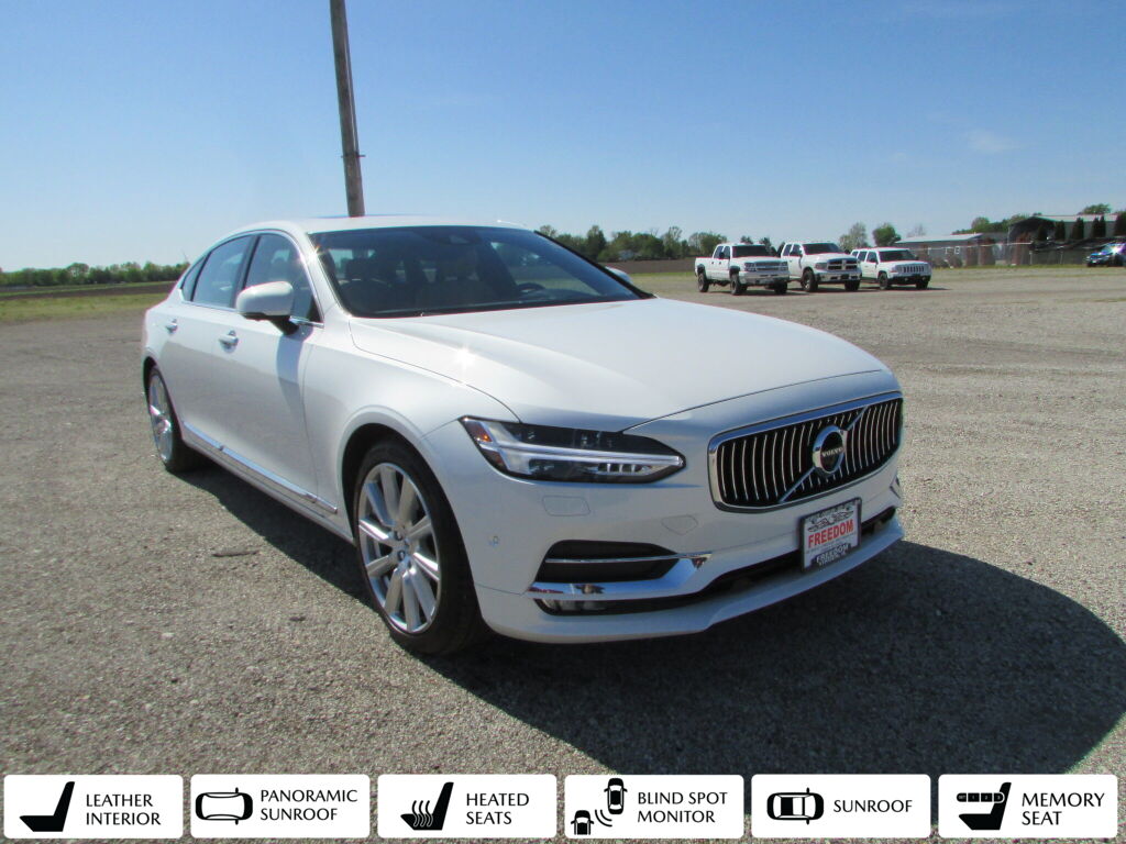 Crystal White Metallic 2018 Volvo S90 T6 Inscription AWD Sedan All-Wheel Drive Automatic