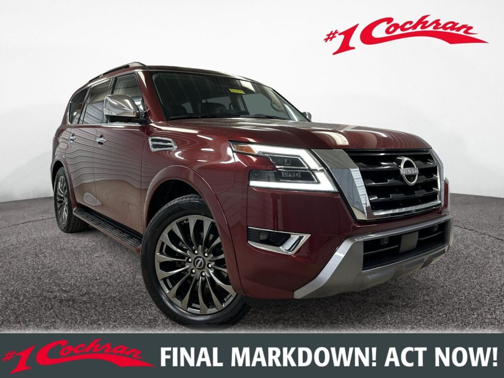 Coulis Red Pearl 2023 Nissan Armada Platinum 4WD SUV / Crossover Four-Wheel Drive 7-Speed Automatic