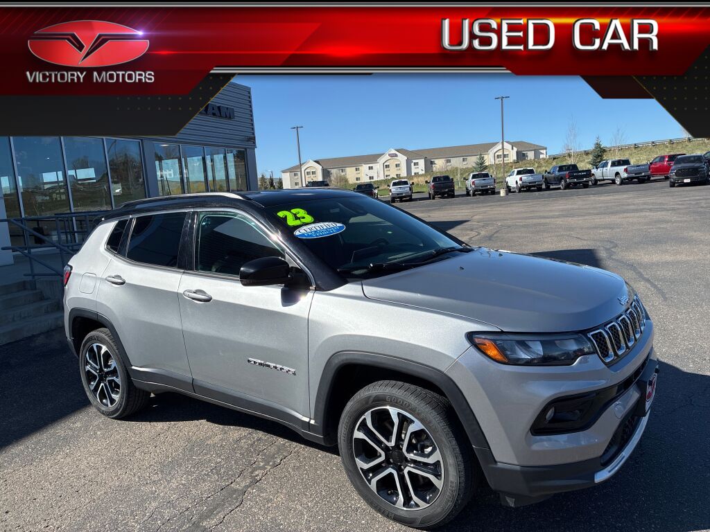 Silver 2023 Jeep Compass Limited 4WD SUV / Crossover Four-Wheel Drive 8-Speed Automatic