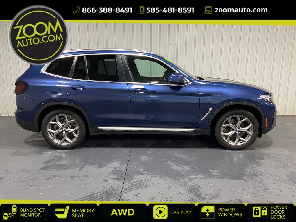 Blue 2023 BMW X3 xDrive30i AWD SUV / Crossover All-Wheel Drive 8-Speed Automatic