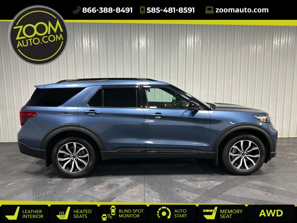 Blue 2020 Ford Explorer ST AWD SUV / Crossover All-Wheel Drive Automatic