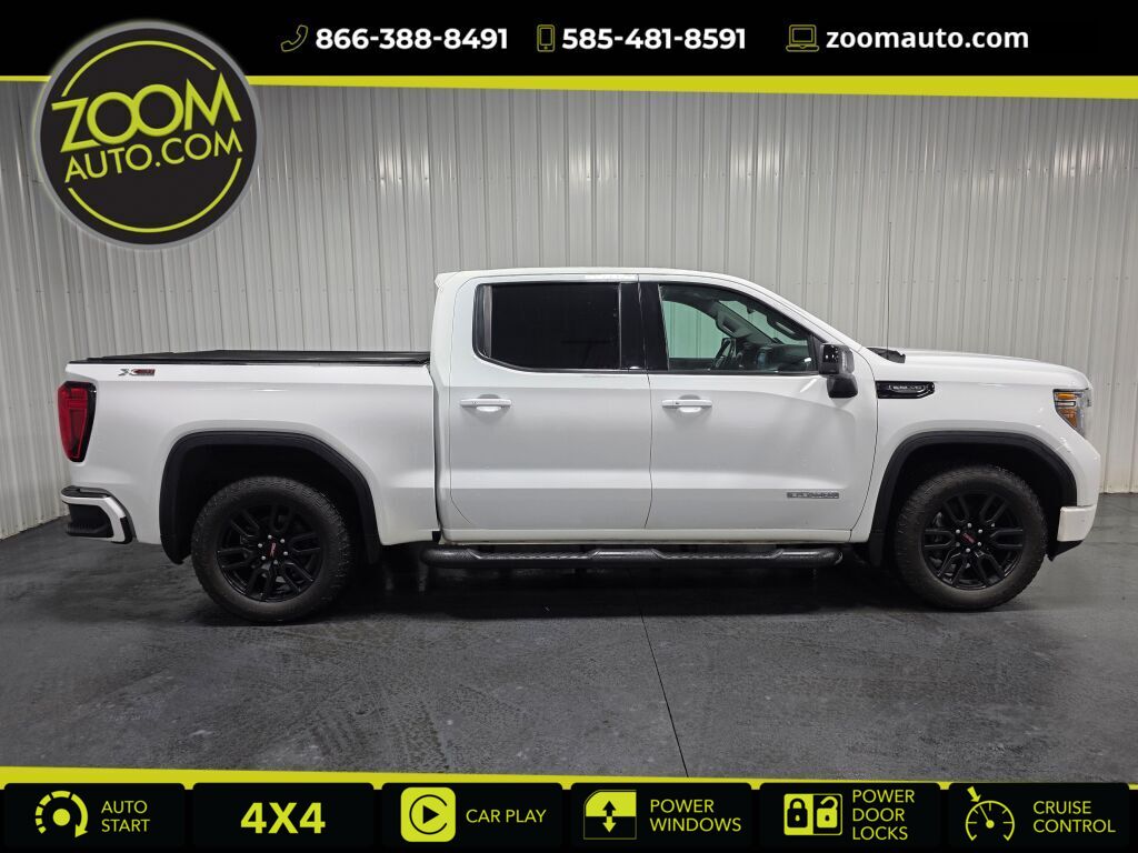 White 2020 GMC Sierra 1500 Elevation Crew Cab 4WD Pickup Truck Four-Wheel Drive Automatic