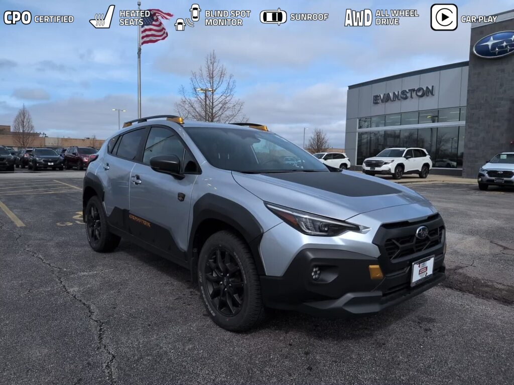 Ice Silver Metallic 2025 Subaru Crosstrek Wilderness AWD SUV / Crossover All-Wheel Drive Continuously Variable Transmission
