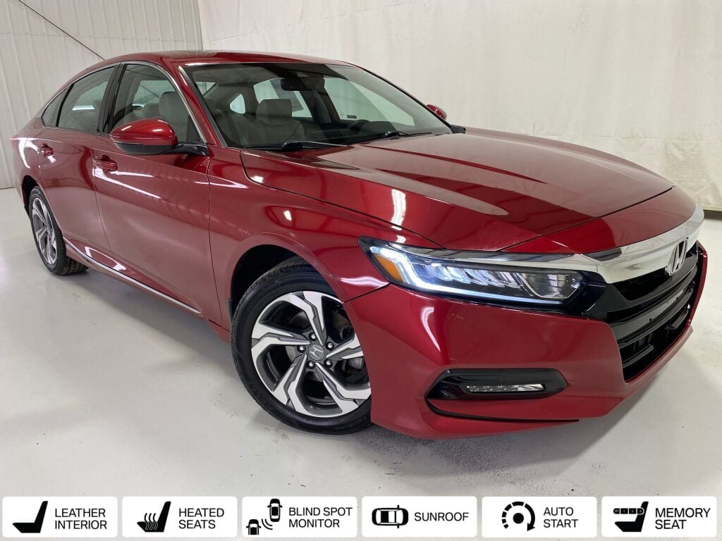 2020 Honda Accord EX-L Radiant Red Metallic at Klick Lewis Buick Chevrolet