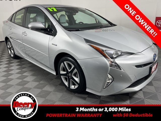 Classic Silver Metallic 2017 Toyota Prius Four Touring FWD Hatchback Front-Wheel Drive Continuously Variable Transmission