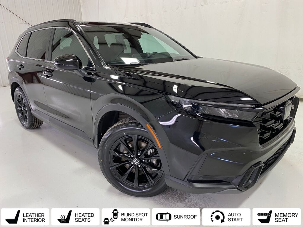 2024 Honda CR-V Hybrid Sport-L Crystal Black Pearl at Honda North