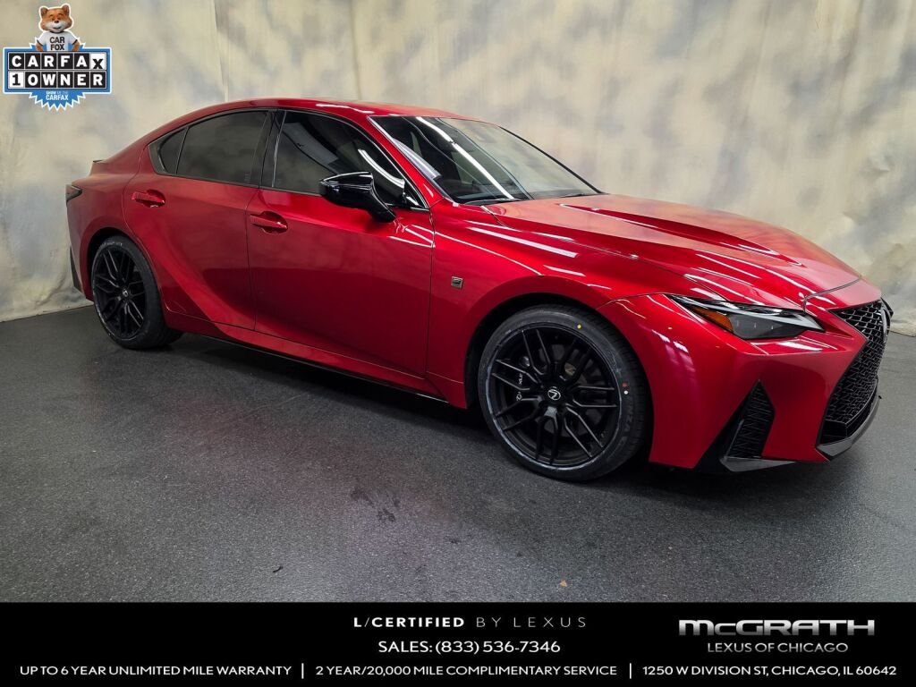 Infrared 2024 Lexus IS 500 F Sport Performance Premium RWD Sedan Rear-Wheel Drive 8-Speed Automatic
