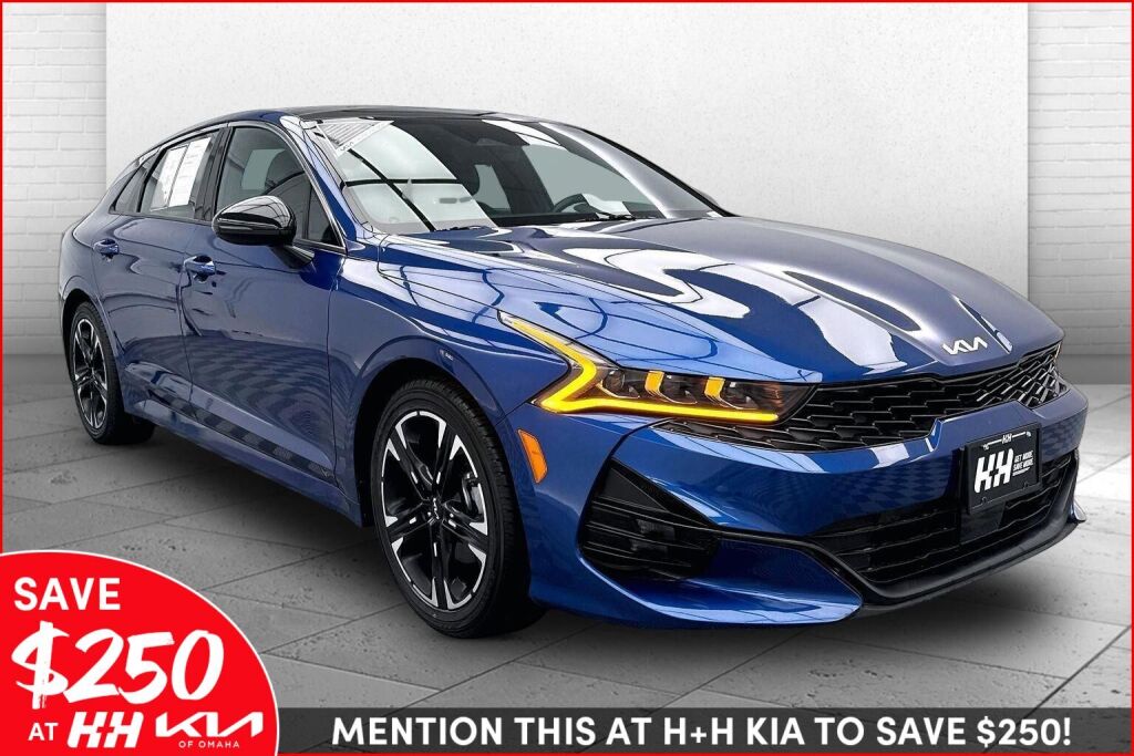Sapphire Blue 2022 Kia K5 GT-Line FWD Sedan Front-Wheel Drive Automatic