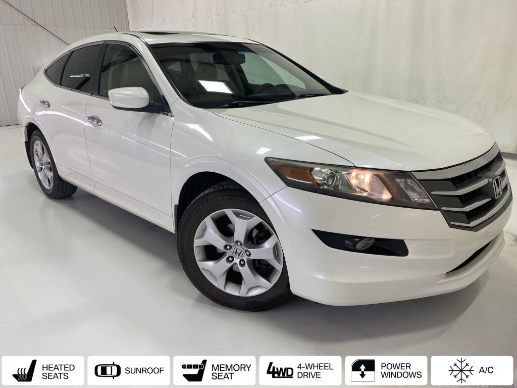 2012 Honda Crosstour EX-L White Diamond Pearl at Phil Fitts Ford