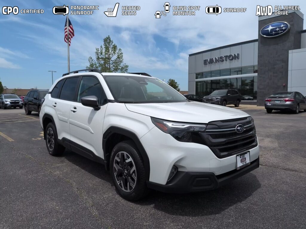 Crystal White Pearl 2026 Subaru Forester Crossover AWD SUV / Crossover All-Wheel Drive Continuously Variable Transmission