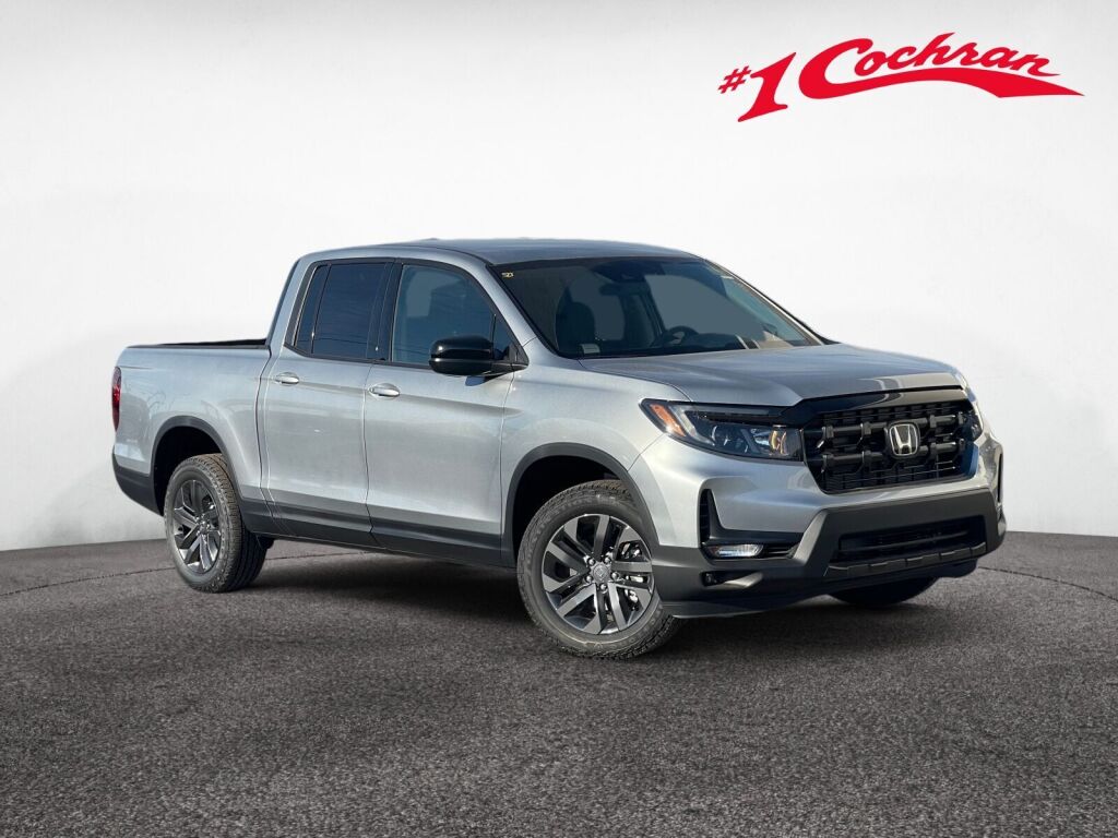 Solar Silver Metallic 2026 Honda Ridgeline Pickup Truck All-Wheel Drive 9-Speed Automatic
