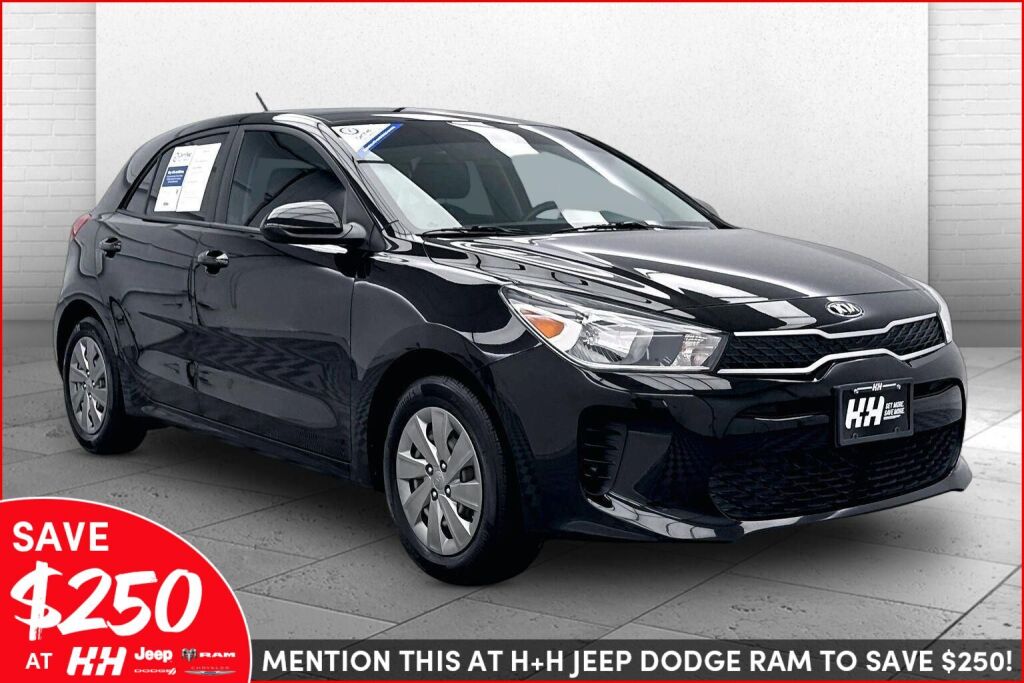 Aurora Black 2019 Kia Rio5 S FWD Hatchback Front-Wheel Drive Automatic