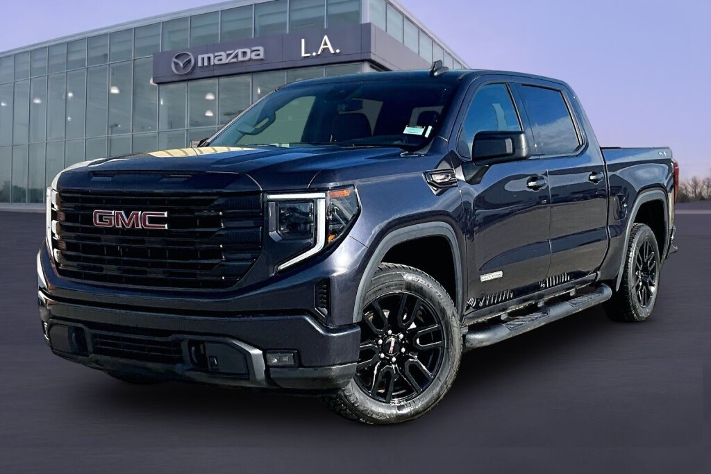 Gray 2024 GMC Sierra 1500 Elevation Crew Cab 4WD Pickup Truck Four-Wheel Drive Automatic