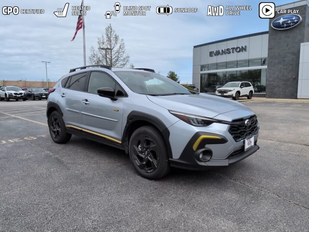 Ice Silver Metallic 2025 Subaru Crosstrek Sport AWD SUV / Crossover All-Wheel Drive Continuously Variable Transmission