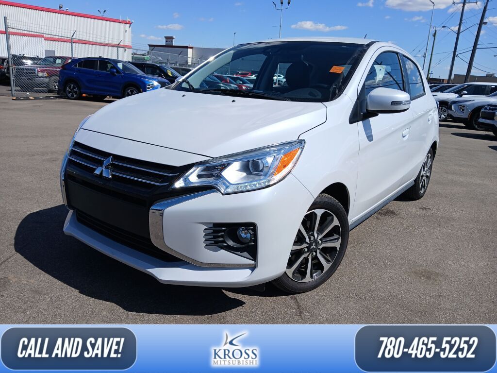White Diamond 2024 Mitsubishi Mirage GT FWD Hatchback