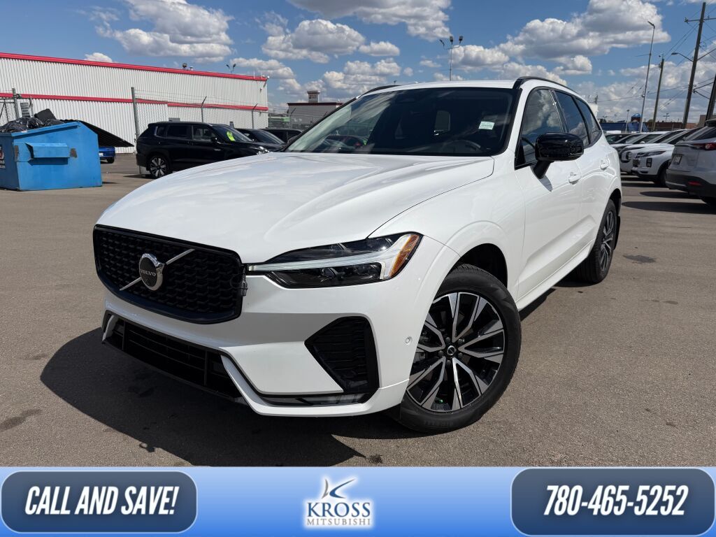 Crystal White Pearl Metallic 2025 Volvo XC60 B5 Plus Dark Theme AWD SUV / Crossover All-Wheel Drive 8-Speed Automatic Overdrive