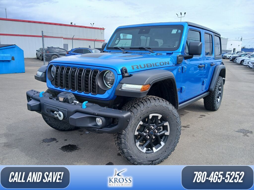 Hydro Blue Pearlcoat 2024 Jeep Wrangler 4xe Rubicon 4WD SUV / Crossover Four-Wheel Drive 8-Speed Automatic Overdrive
