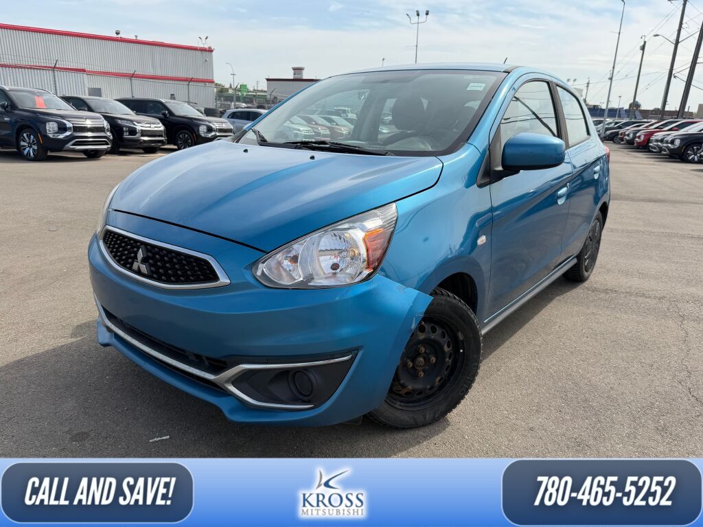Sapphire Blue 2017 Mitsubishi Mirage ES Hatchback Front-Wheel Drive Continuously Variable Transmission