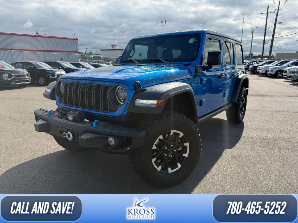 Hydro Blue Pearlcoat 2024 Jeep Wrangler 4xe Rubicon 4WD SUV / Crossover Four-Wheel Drive 8-Speed Automatic Overdrive