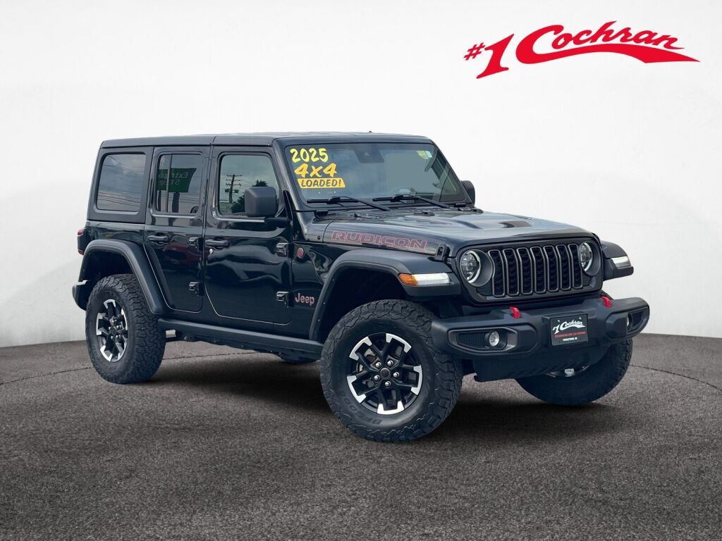 Black Clearcoat 2025 Jeep Wrangler SUV / Crossover Four-Wheel Drive 8-Speed Automatic