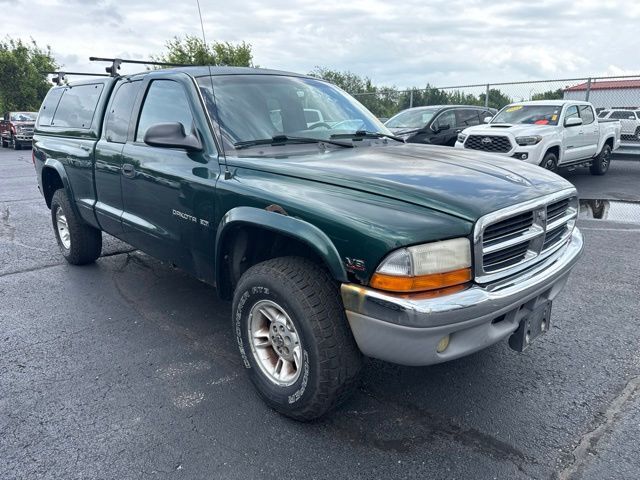 Forest Green Pearlcoat 2000 Dodge Dakota SLT Club Cab 4WD Pickup Truck Four-Wheel Drive 4-Speed Automatic
