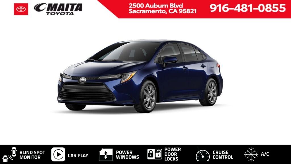 Blueprint 2026 Toyota Corolla LE FWD Sedan Front-Wheel Drive Continuously Variable Transmission