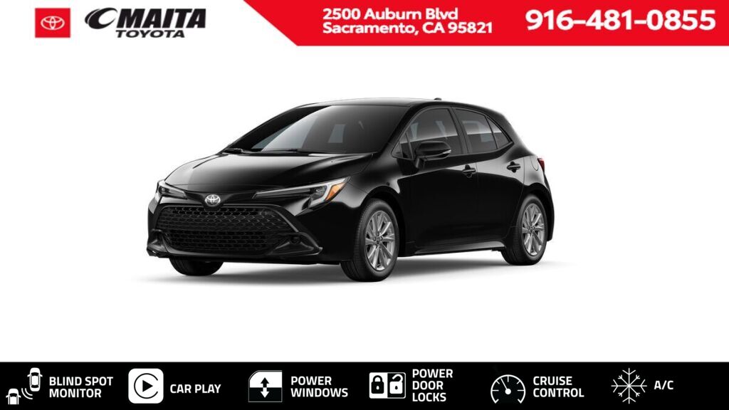 Midnight Black Metallic 2026 Toyota Corolla Hatchback SE FWD Hatchback Front-Wheel Drive Continuously Variable Transmission