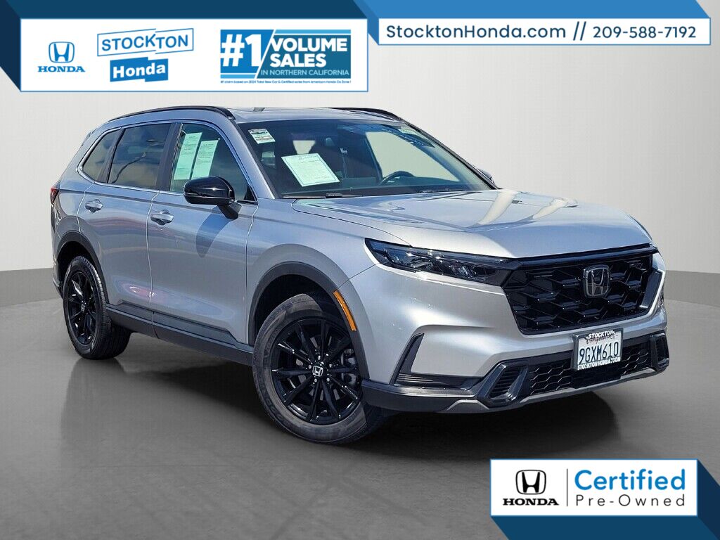 Urban Gray Pearl 2023 Honda CR-V Hybrid SUV / Crossover All-Wheel Drive Continuously Variable Transmission