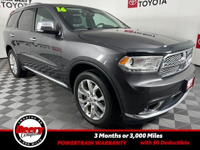 Gray (Granite Crystal Metallic Clearcoat) 2016 Dodge Durango Citadel AWD SUV / Crossover All-Wheel Drive 8-Speed Automatic