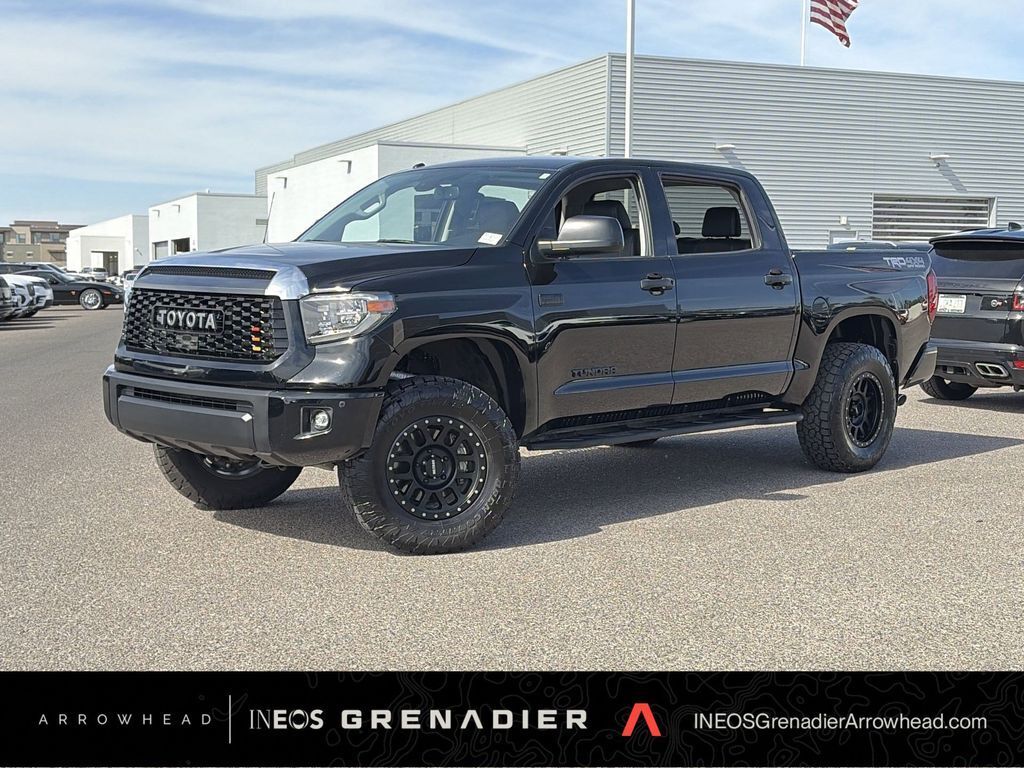 Midnight Black Metallic 2018 Toyota Tundra Limited CrewMax 5.7L 4WD Pickup Truck Four-Wheel Drive 6-Speed Automatic Overdrive