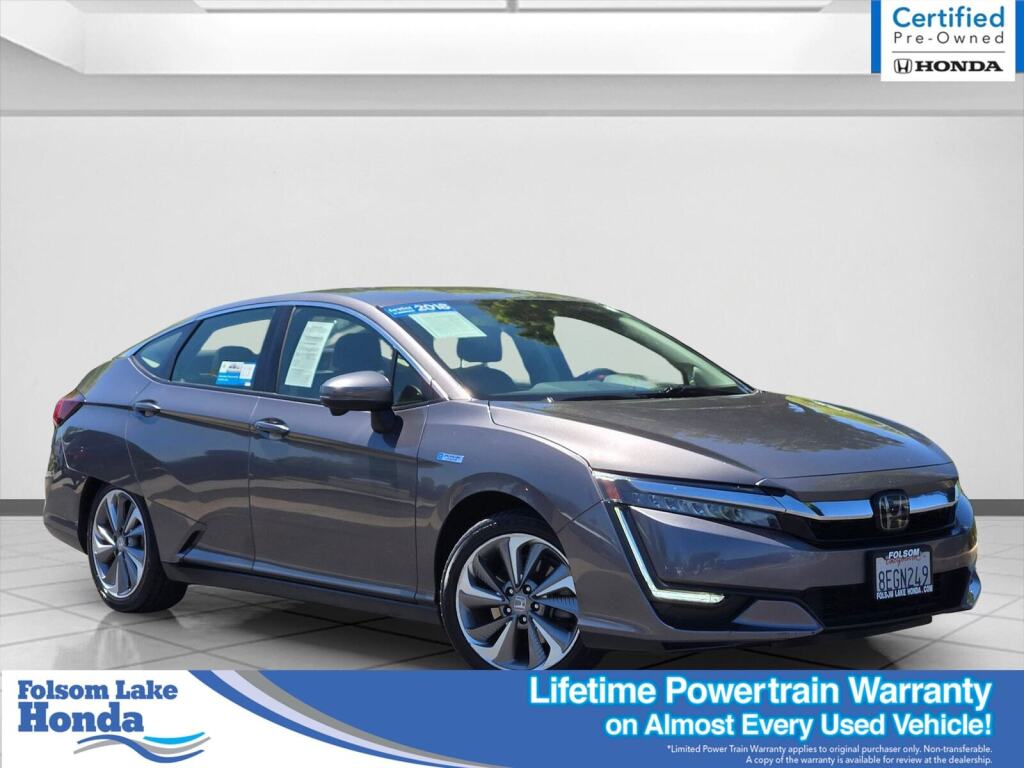 Gray 2018 Honda Clarity Hybrid Plug-In FWD Sedan Front-Wheel Drive Continuously Variable Transmission