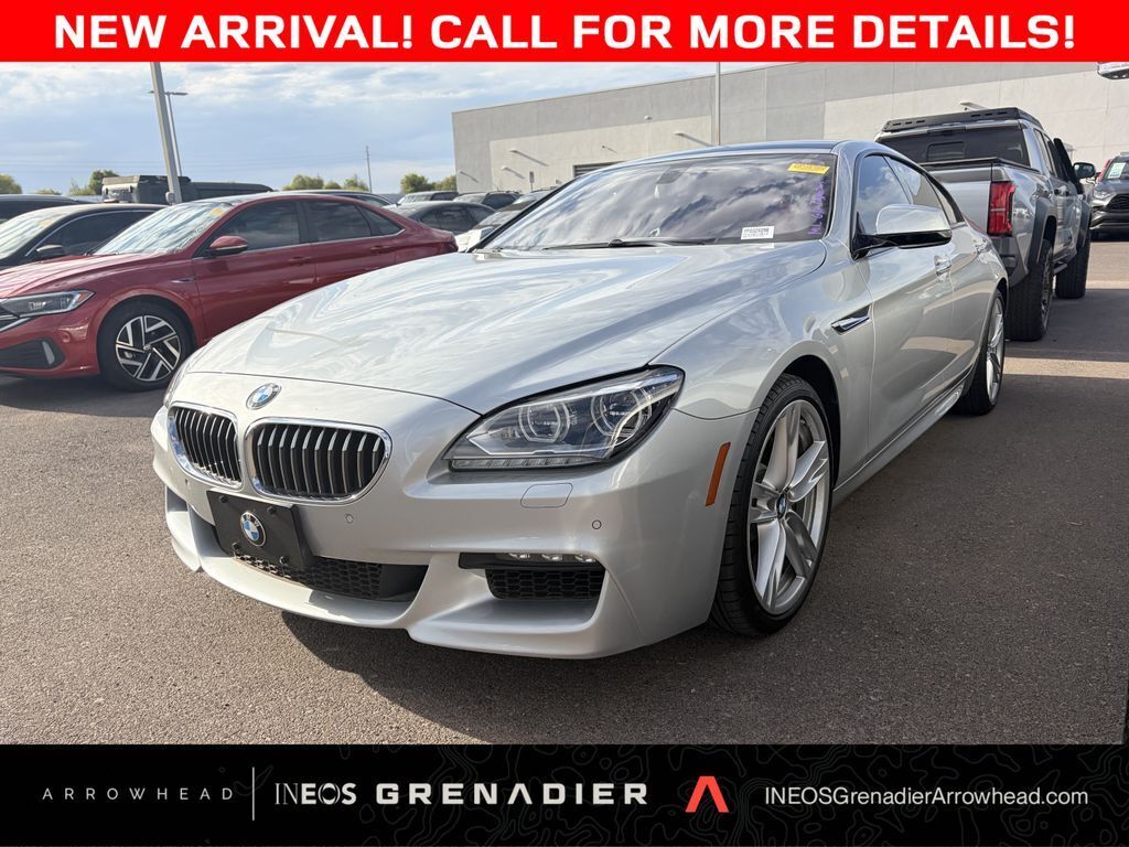 Glacier Silver Metallic 2015 BMW 6 Series 640i Gran Coupe RWD Sedan Rear-Wheel Drive 8-Speed Automatic