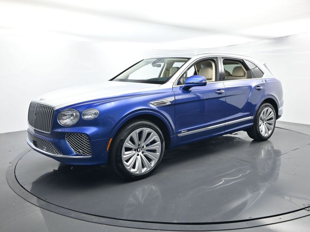 Moonbeam over Moroccan Blue 2026 Bentley Bentayga Azure V8 AWD SUV / Crossover All-Wheel Drive 
