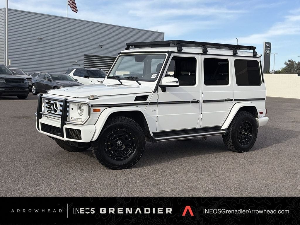 Polar White 2017 Mercedes-Benz G-Class G 550 4MATIC SUV / Crossover All-Wheel Drive 7-Speed Automatic