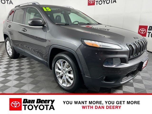 Gray (Granite Crystal Metallic Clearcoat) 2015 Jeep Cherokee Limited 4WD SUV / Crossover Four-Wheel Drive 9-Speed Automatic