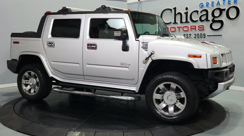 Silver Ice Metallic 2009 Hummer H2 SUT Luxury SUV / Crossover Four-Wheel Drive 6-Speed Automatic