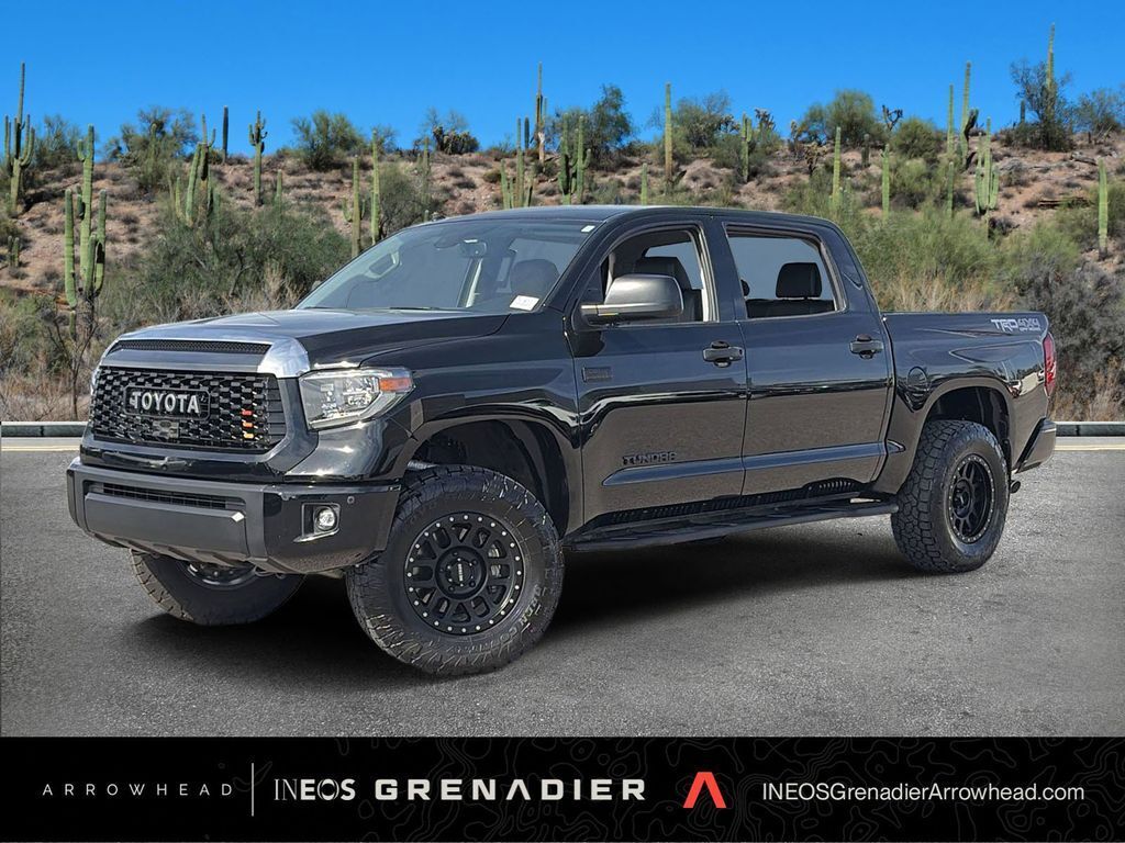 Midnight Black Metallic 2018 Toyota Tundra Limited CrewMax 5.7L 4WD Pickup Truck Four-Wheel Drive 6-Speed Automatic Overdrive