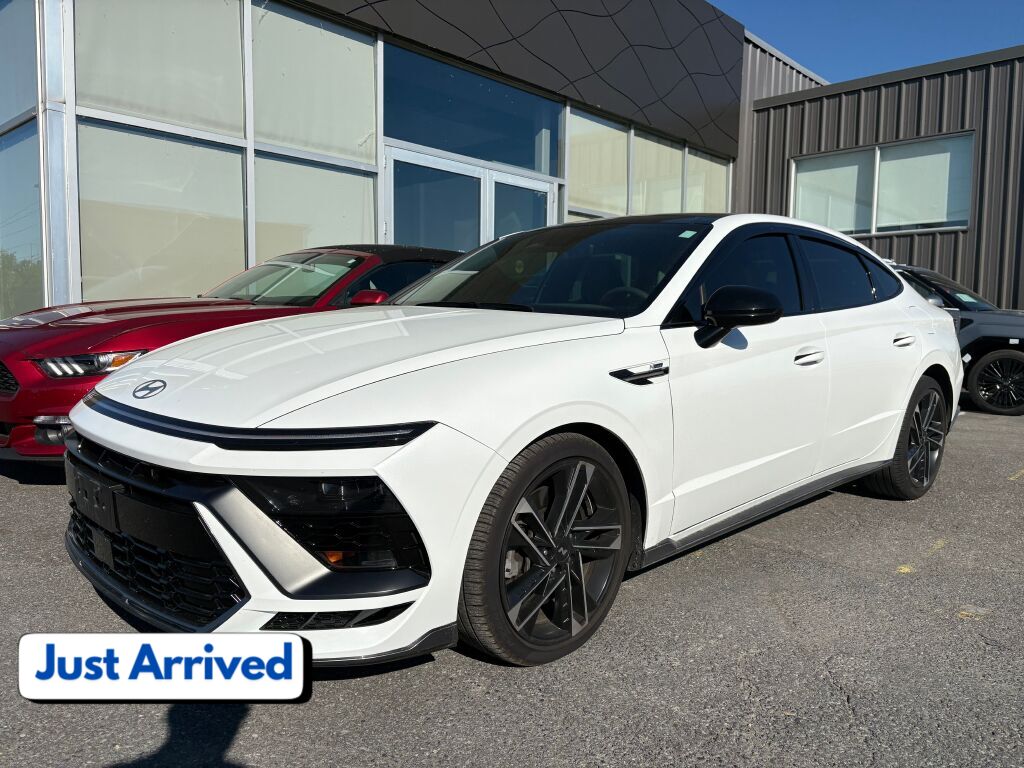 Serenity White 2024 Hyundai Sonata N Line Ultimate FWD Sedan 8-Speed Dual Clutch