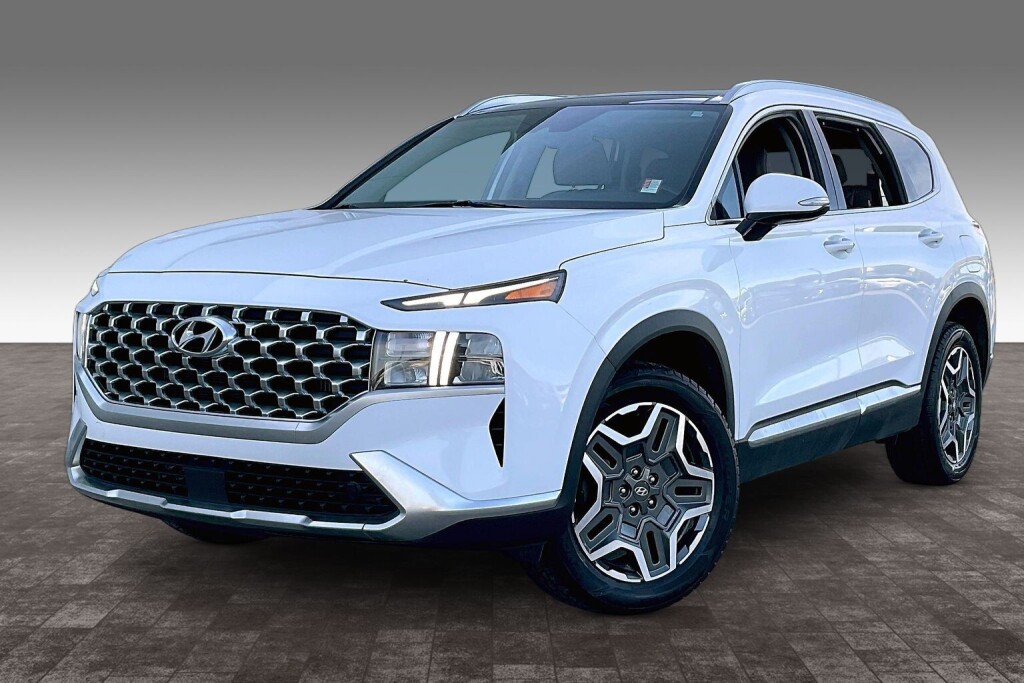 White 2022 Hyundai Santa Fe Hybrid Luxury AWD SUV / Crossover Automatic