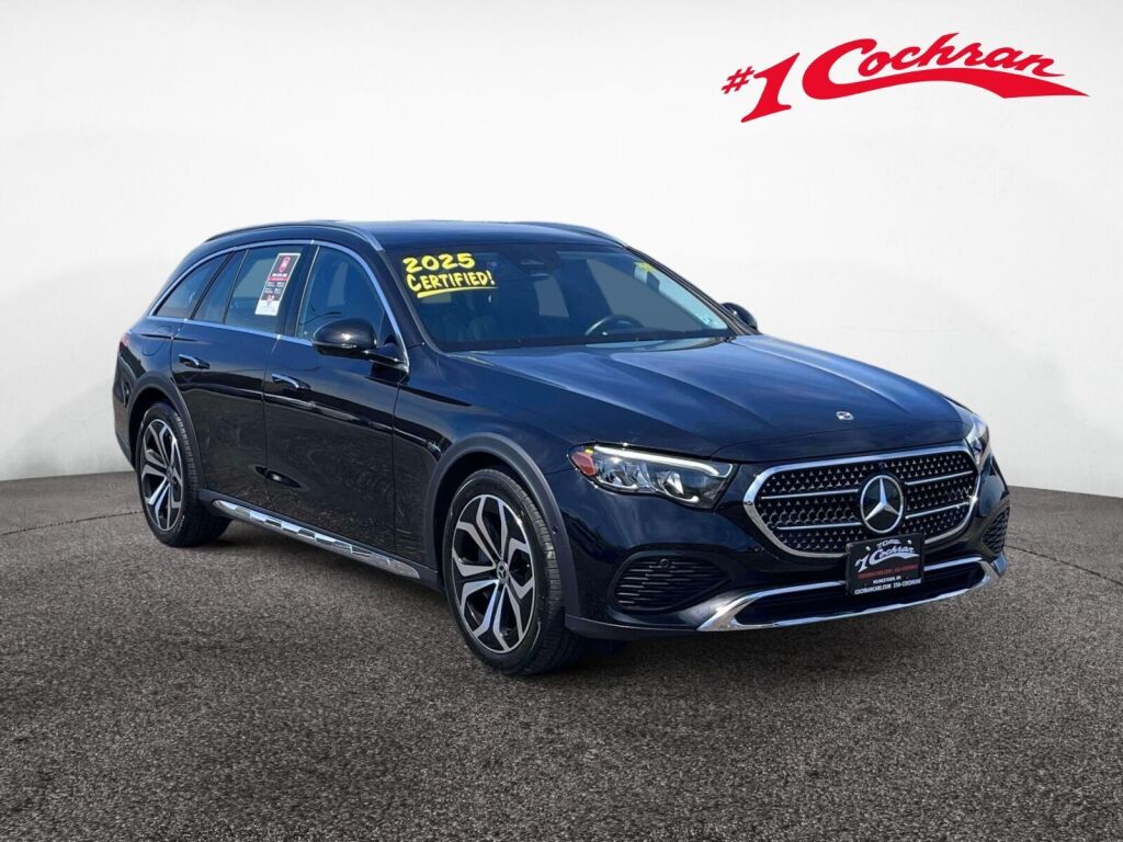Obsidian Black Metallic 2025 Mercedes-Benz E-Class All-Terrain Wagon All-Wheel Drive 9-Speed Automatic