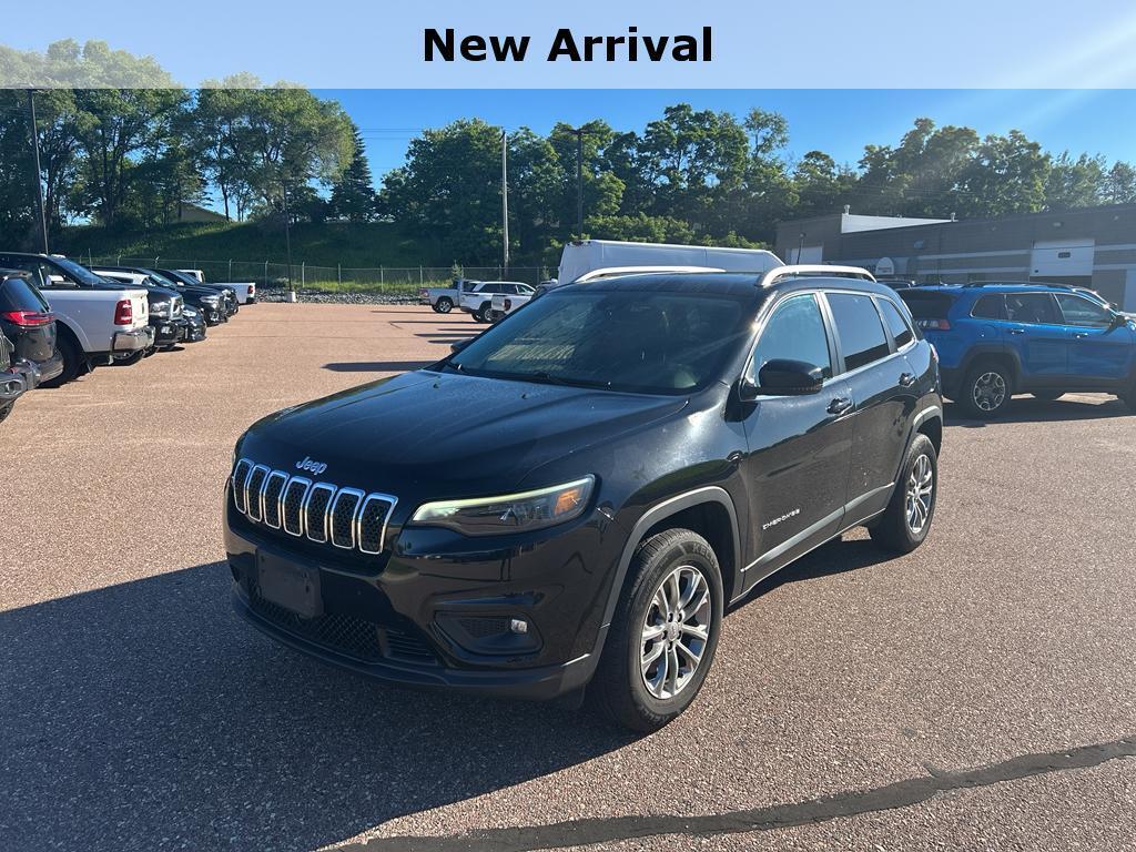 Diamond Black Crystal Pearlcoat 2021 Jeep Cherokee SUV / Crossover Four-Wheel Drive 9-Speed Automatic
