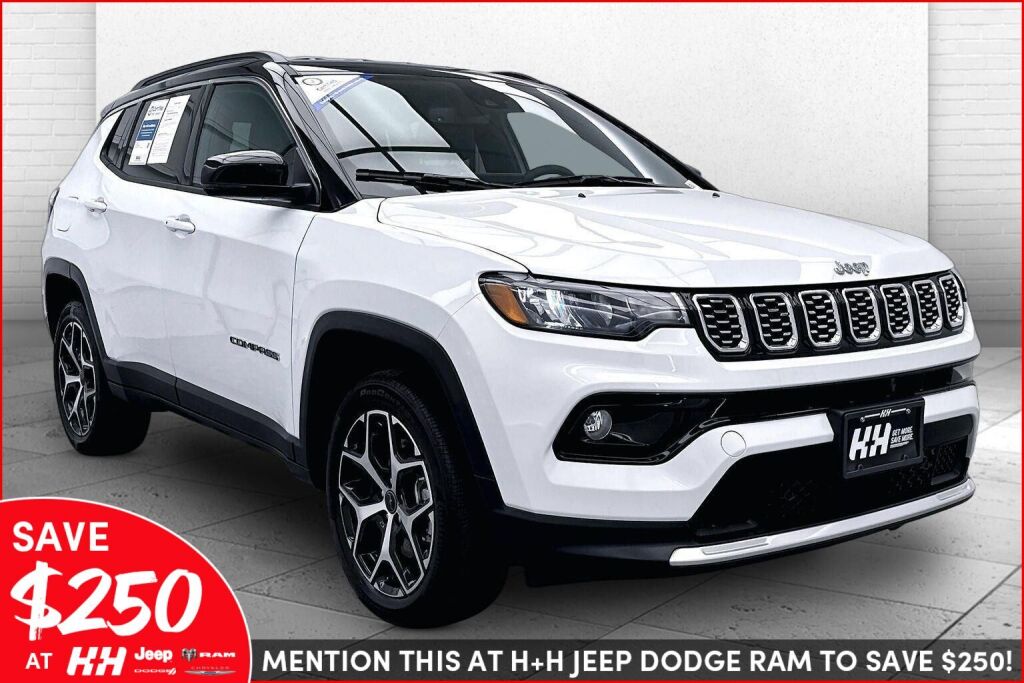Bright White Clearcoat 2026 Jeep Compass SUV / Crossover Four-Wheel Drive 8-Speed Automatic
