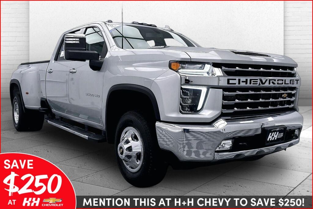 Silver Ice Metallic 2021 Chevrolet Silverado 3500HD Pickup Truck Four-Wheel Drive Automatic