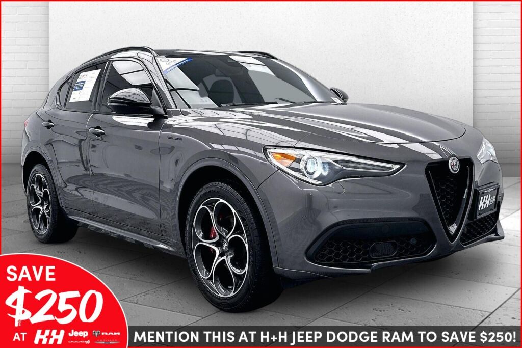 Vesuvio Gray Metallic 2023 Alfa Romeo Stelvio SUV / Crossover All-Wheel Drive Automatic